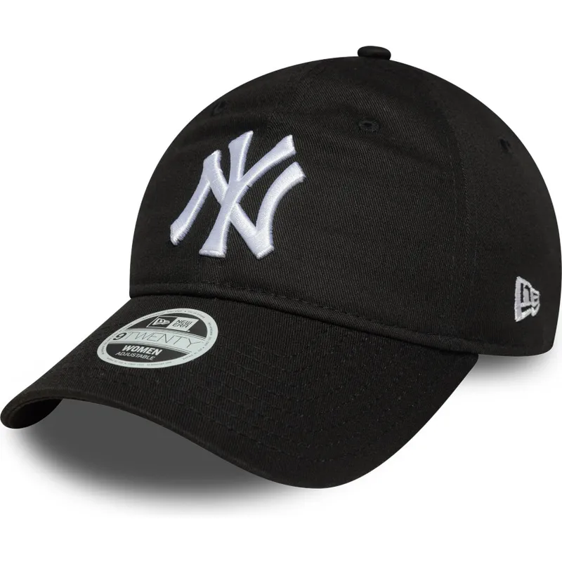 lippikset-kaareva-musta-saadettava-nauha-9twenty-league-essential-new-york-yankees-mlb-new-era