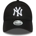 lippikset-kaareva-musta-saadettava-nauha-9twenty-league-essential-new-york-yankees-mlb-new-era