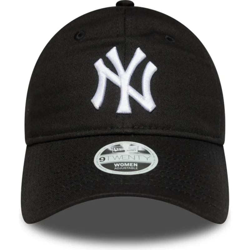 lippikset-kaareva-musta-saadettava-nauha-9twenty-league-essential-new-york-yankees-mlb-new-era