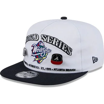 Cap litteä black snapback Golfer Championship Pin New York Yankees & Atlanta Braves MLB New Era