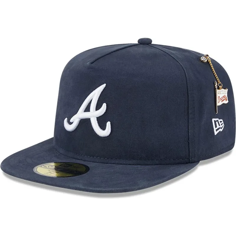 lippikset-littea-laivastonsininen-istuva-59fifty-a-frame-championship-side-flag-atlanta-braves-mlb-new-era