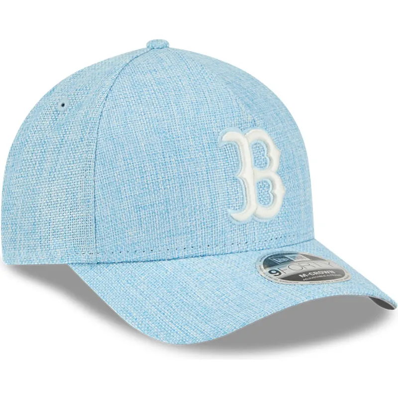 lippikset-kaareva-sininen-snapback-9forty-m-crown-a-frame-cotton-weave-boston-red-sox-mlb-new-era