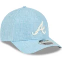 lippikset-kaareva-sininen-snapback-9forty-m-crown-a-frame-cotton-weave-atlanta-braves-mlb-new-era
