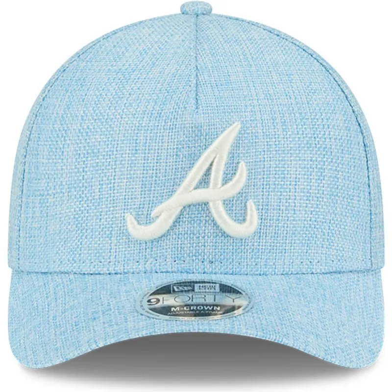 lippikset-kaareva-sininen-snapback-9forty-m-crown-a-frame-cotton-weave-atlanta-braves-mlb-new-era