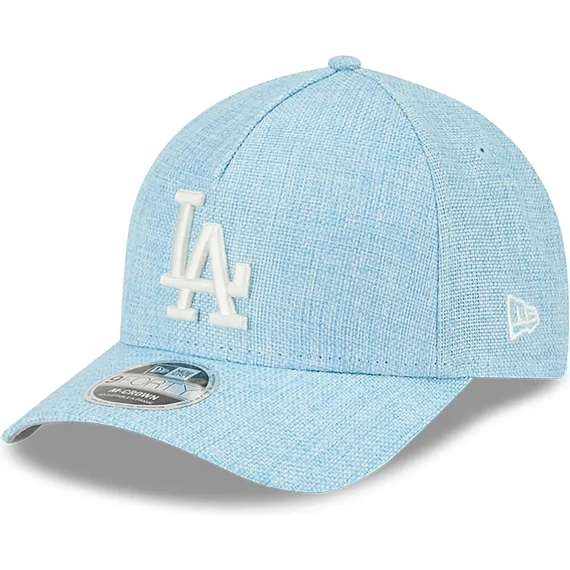 lippikset-kaareva-sininen-snapback-9forty-m-crown-a-frame-cotton-weave-los-angeles-dodgers-mlb-new-era