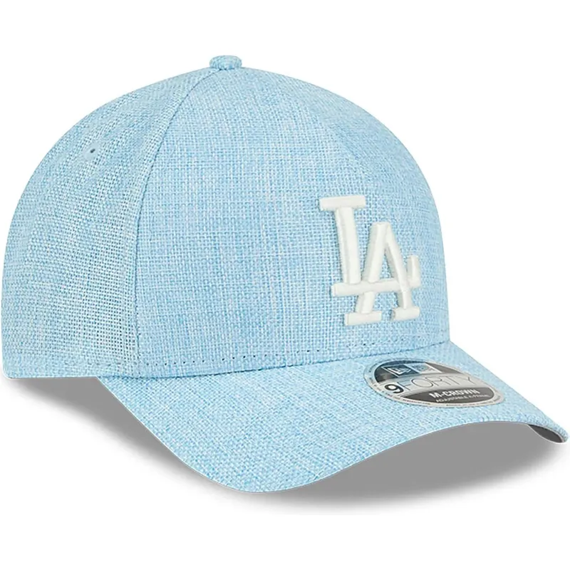 lippikset-kaareva-sininen-snapback-9forty-m-crown-a-frame-cotton-weave-los-angeles-dodgers-mlb-new-era