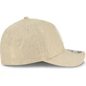 lippikset-kaareva-beige-snapback-9forty-m-crown-a-frame-cotton-weave-los-angeles-dodgers-mlb-new-era