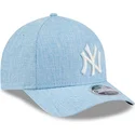 lippikset-kaareva-sininen-snapback-9forty-m-crown-a-frame-cotton-weave-new-york-yankees-mlb-new-era