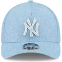 lippikset-kaareva-sininen-snapback-9forty-m-crown-a-frame-cotton-weave-new-york-yankees-mlb-new-era