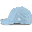 lippikset-kaareva-sininen-snapback-9forty-m-crown-a-frame-cotton-weave-new-york-yankees-mlb-new-era