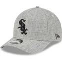 lippikset-kaareva-harmaa-snapback-9forty-m-crown-a-frame-cotton-weave-chicago-white-sox-mlb-new-era