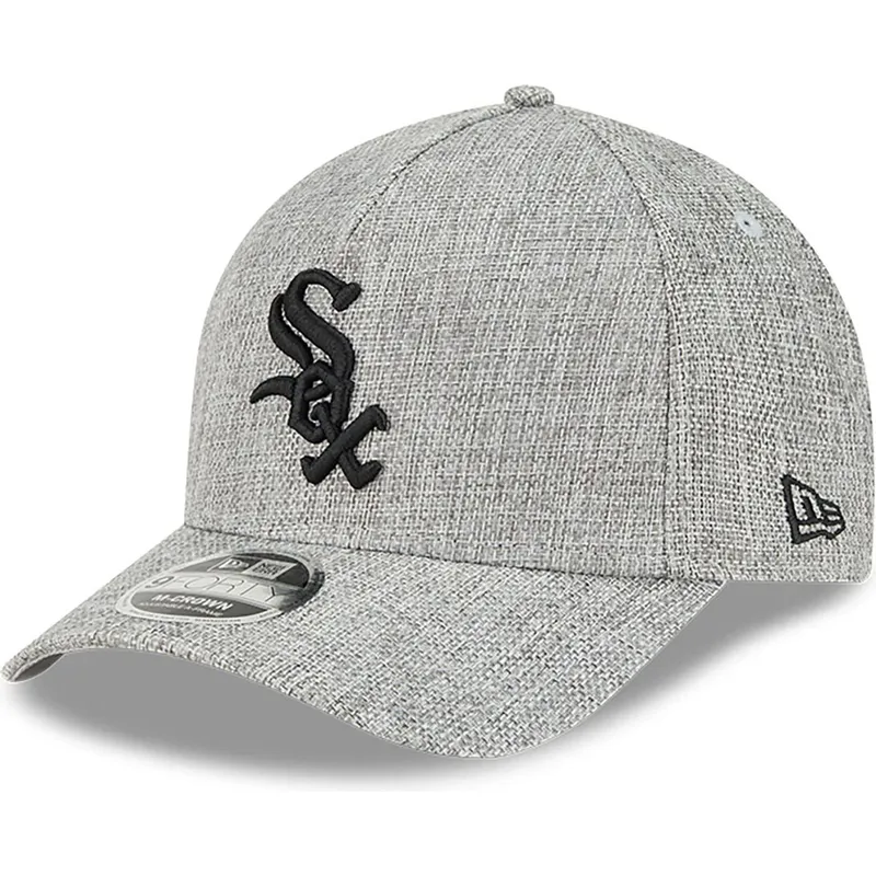lippikset-kaareva-harmaa-snapback-9forty-m-crown-a-frame-cotton-weave-chicago-white-sox-mlb-new-era