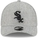 lippikset-kaareva-harmaa-snapback-9forty-m-crown-a-frame-cotton-weave-chicago-white-sox-mlb-new-era