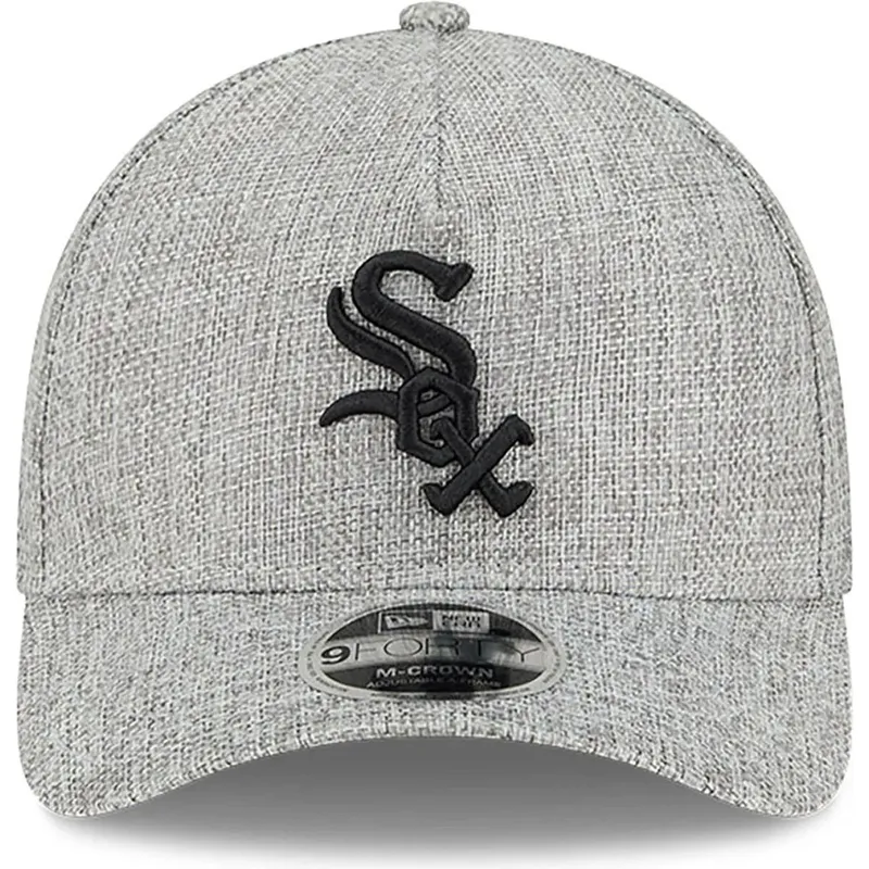 lippikset-kaareva-harmaa-snapback-9forty-m-crown-a-frame-cotton-weave-chicago-white-sox-mlb-new-era
