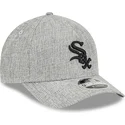 lippikset-kaareva-harmaa-snapback-9forty-m-crown-a-frame-cotton-weave-chicago-white-sox-mlb-new-era