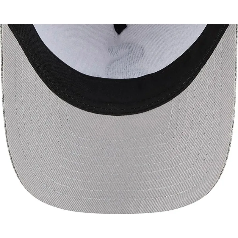 lippikset-kaareva-harmaa-snapback-9forty-m-crown-a-frame-cotton-weave-chicago-white-sox-mlb-new-era