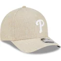 lippikset-kaareva-beige-snapback-9forty-m-crown-a-frame-cotton-weave-philadelphia-phillies-mlb-new-era