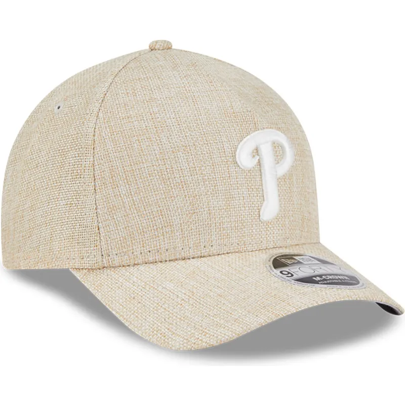 lippikset-kaareva-beige-snapback-9forty-m-crown-a-frame-cotton-weave-philadelphia-phillies-mlb-new-era