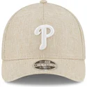 lippikset-kaareva-beige-snapback-9forty-m-crown-a-frame-cotton-weave-philadelphia-phillies-mlb-new-era