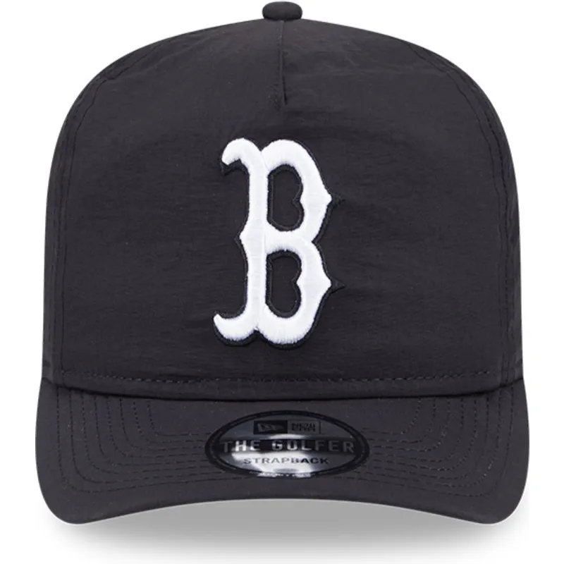 lippikset-kaareva-musta-saadettava-nauha-golfer-everyday-nylon-boston-red-sox-mlb-new-era