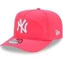 new-era-curved-brim-golfer-everyday-nylon-new-york-yankees-mlb-pink-adjustable-cap