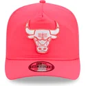 cap-kaareva-pink-adjustable-strap-golfer-everyday-nylon-chicago-bulls-nba-new-era
