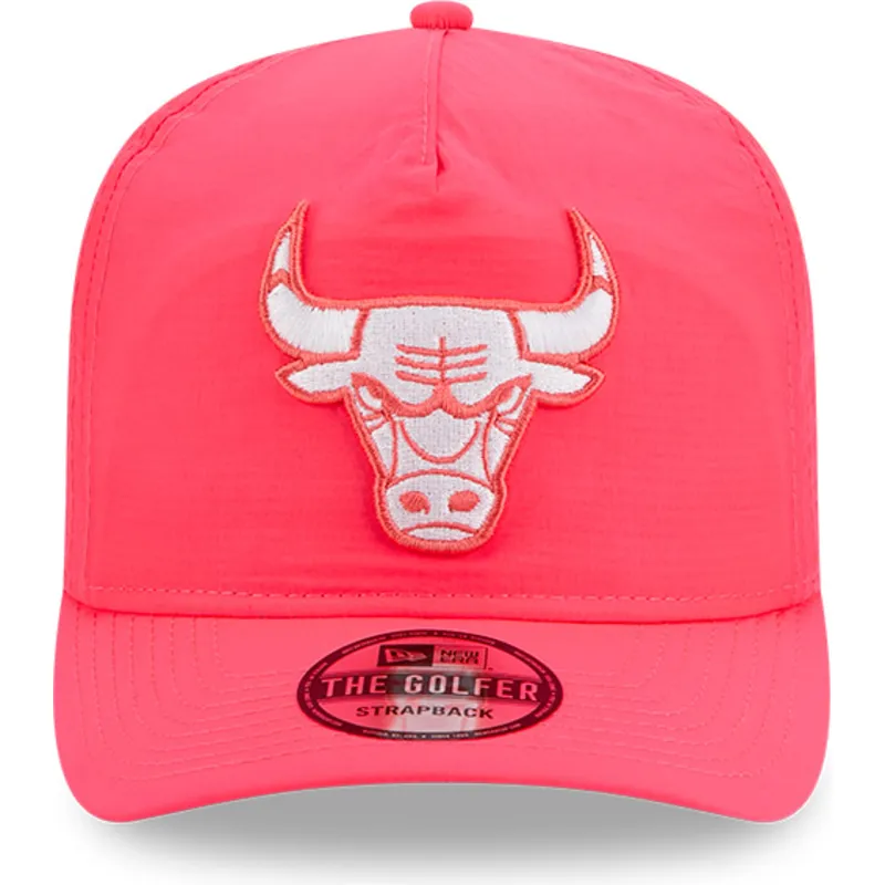 cap-kaareva-pink-adjustable-strap-golfer-everyday-nylon-chicago-bulls-nba-new-era cap-kaareva-pink-adjustable-strap-golfer-everyday-nylon-chicago-bulls-nba-new-era