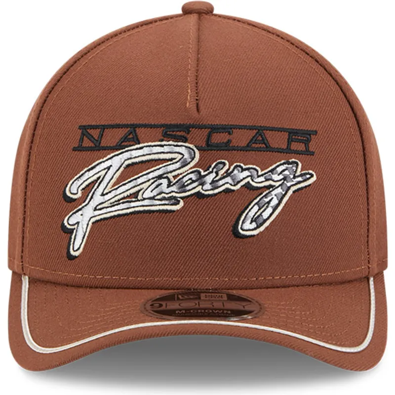 cap-kaareva-brown-snapback-9forty-m-crown-a-frame-motorsport-nascar-new-era cap-kaareva-brown-snapback-9forty-m-crown-a-frame-motorsport-nascar-new-era