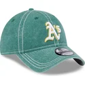 lippikset-kaareva-vihrea-saadettava-nauha-9twenty-washed-contrast-oakland-athletics-mlb-new-era