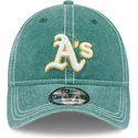 lippikset-kaareva-vihrea-saadettava-nauha-9twenty-washed-contrast-oakland-athletics-mlb-new-era