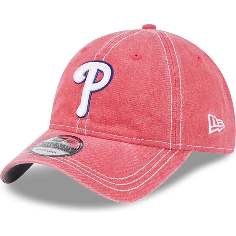 lippikset-kaareva-vaaleanpunainen-saadettava-nauha-9twenty-washed-contrast-philadelphia-phillies-mlb-new-era