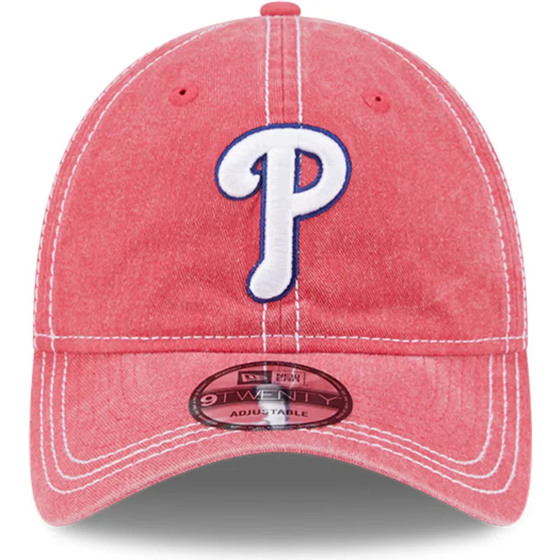 lippikset-kaareva-vaaleanpunainen-saadettava-nauha-9twenty-washed-contrast-philadelphia-phillies-mlb-new-era