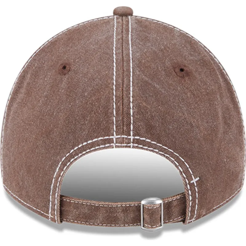 lippikset-kaareva-ruskea-saadettava-nauha-9twenty-washed-contrast-san-diego-padres-mlb-new-era