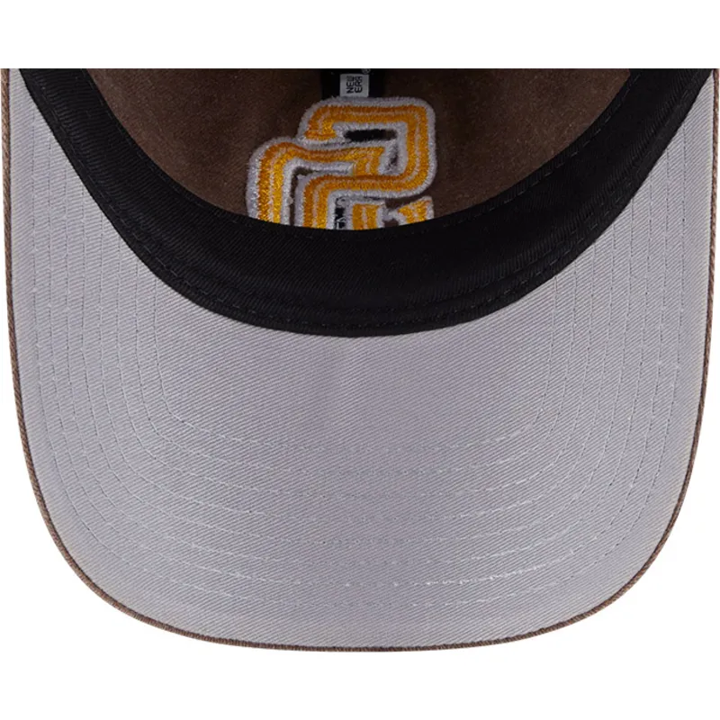 lippikset-kaareva-ruskea-saadettava-nauha-9twenty-washed-contrast-san-diego-padres-mlb-new-era
