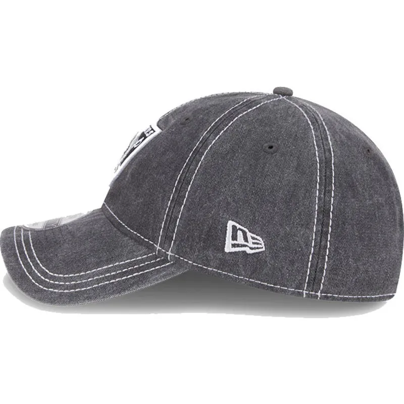 lippikset-kaareva-harmaa-saadettava-nauha-9twenty-washed-contrast-las-vegas-raiders-nfl-new-era