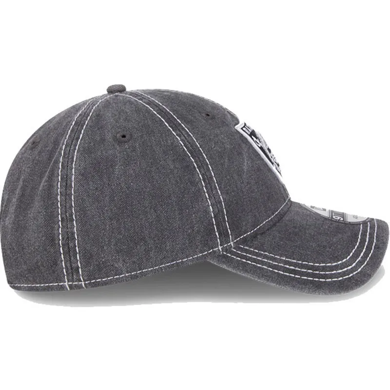 lippikset-kaareva-harmaa-saadettava-nauha-9twenty-washed-contrast-las-vegas-raiders-nfl-new-era