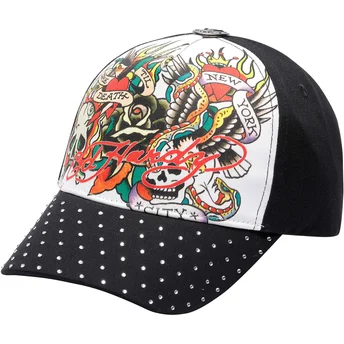 Cap kaareva black adjustable strap Ed Hardy