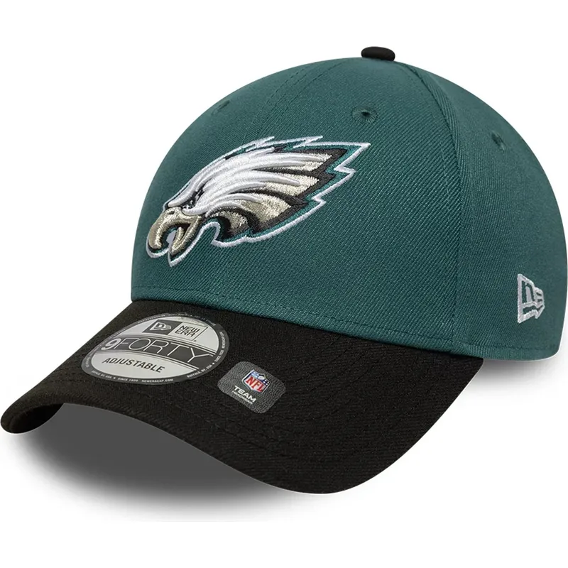 lippikset-kaareva-vihrea-saadettava-nauha-9forty-the-league-philadelphia-eagles-nfl-new-era