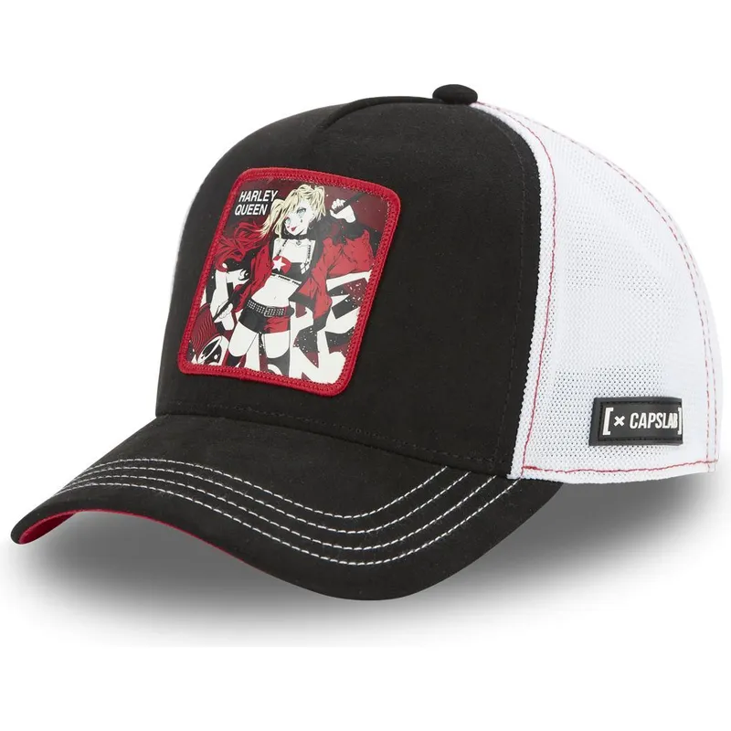 lippikset-kaareva-rekka-musta-snapback-dc8-que-harley-quinn-dc-comics-capslab