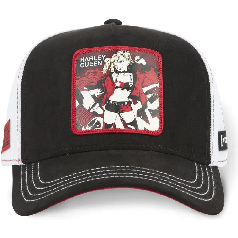 lippikset-kaareva-rekka-musta-snapback-dc8-que-harley-quinn-dc-comics-capslab