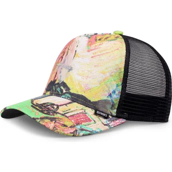Lippikset kaareva rekka monivärinen snapback HFT Painting Djinns