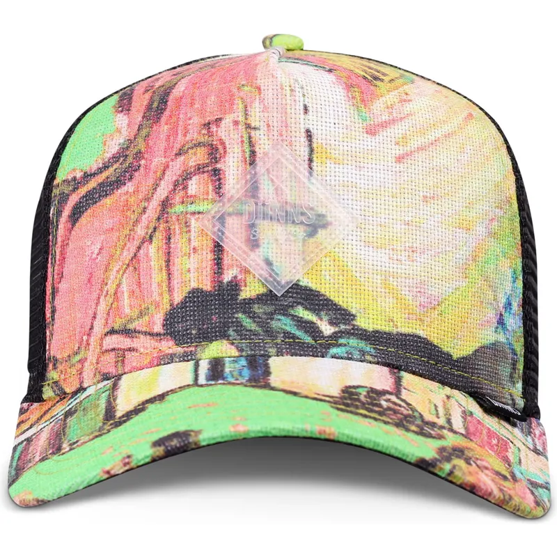 lippikset-kaareva-rekka-monivarinen-snapback-hft-painting-djinns