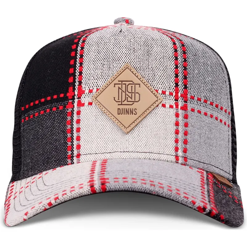 lippikset-kaareva-rekka-harmaa-snapback-hft-embocheck-djinns lippikset-kaareva-rekka-harmaa-snapback-hft-embocheck-djinns