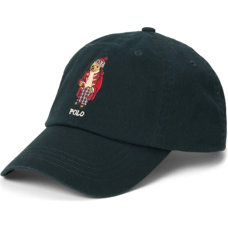 Polo Ralph Lauren Curved Brim Classic Sport Polo Bear Black