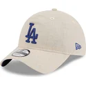 lippikset-kaareva-beige-saadettava-nauha-9twenty-linen-spring-training-fan-pack-2025-los-angeles-dodgers-mlb-new-era