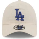 lippikset-kaareva-beige-saadettava-nauha-9twenty-linen-spring-training-fan-pack-2025-los-angeles-dodgers-mlb-new-era
