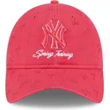 lippikset-kaareva-vaaleanpunainen-saadettava-nauha-9twenty-pattern-spring-training-fan-pack-2025-new-york-yankees-mlb-new-era