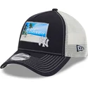 lippikset-kaareva-rekka-laivastonsininen-snapback-9forty-a-frame-patch-spring-training-fan-pack-2025-new-york-yankees-mlb-new-er