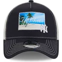 lippikset-kaareva-rekka-laivastonsininen-snapback-9forty-a-frame-patch-spring-training-fan-pack-2025-new-york-yankees-mlb-new-er