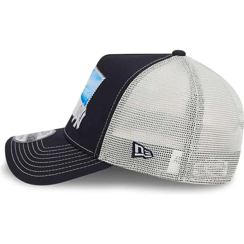 lippikset-kaareva-rekka-laivastonsininen-snapback-9forty-a-frame-patch-spring-training-fan-pack-2025-new-york-yankees-mlb-new-er